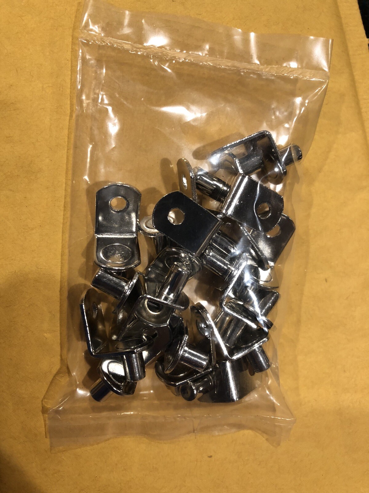 NICKEL 1/4" Nickel Shelf Supports You Get One  24 - Count  Bag