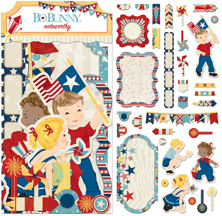 BO BUNNY NOTEWORTHY DIE CUTS FIRECRACKER