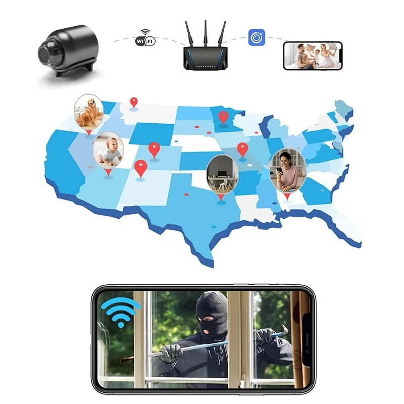 1080P HD Mini Camera Motion Detection Camcorder Night Vision Home Security Cam