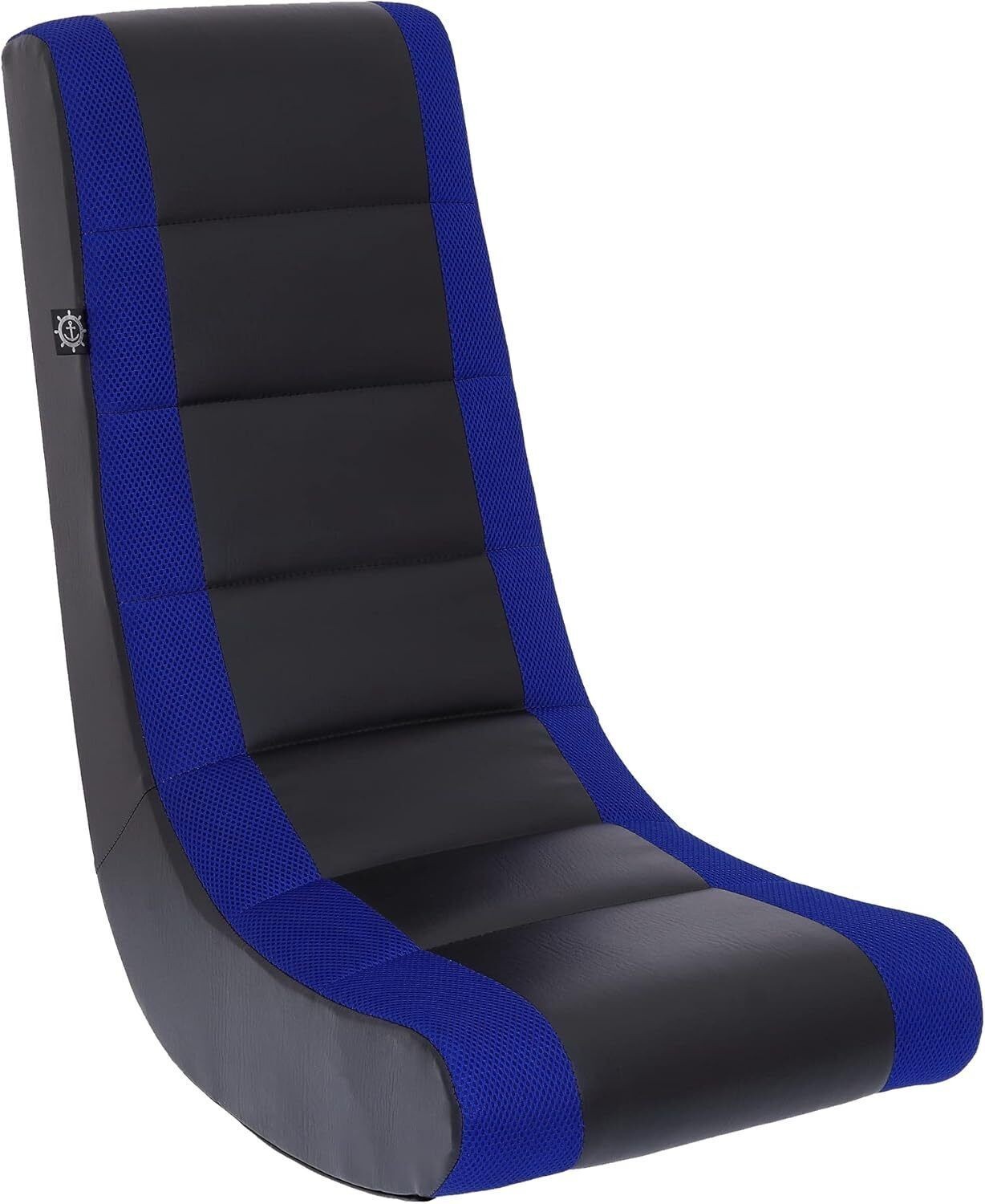 Video Rocker Floor Gaming Chair Kids Teens Racing Stripe PU Faux Leather
