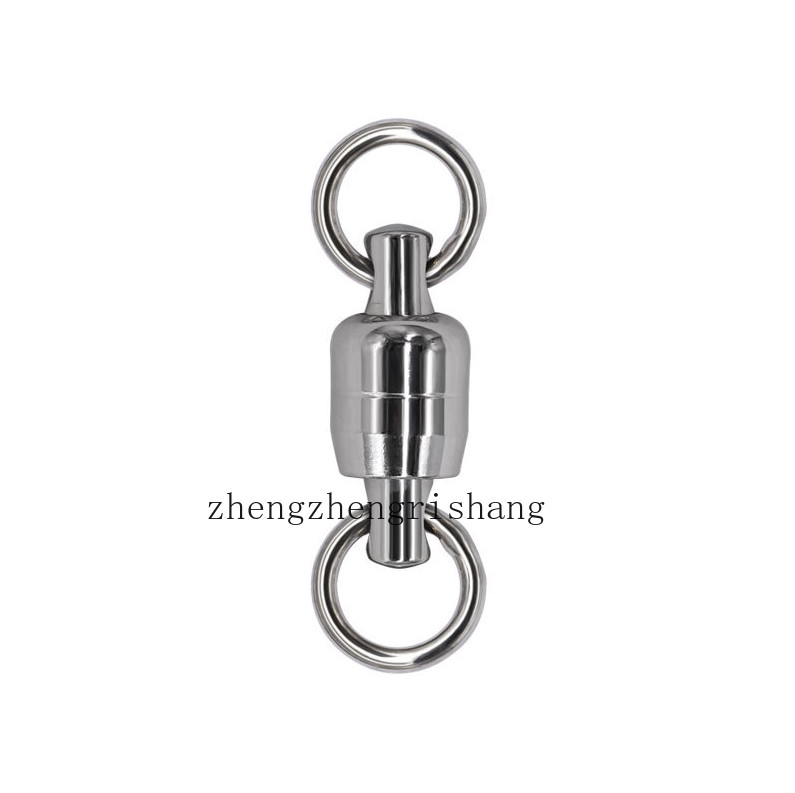 10Pcs Dual Ball Bearing Swivel Big Game Stainless steel Fishing Bait Connector