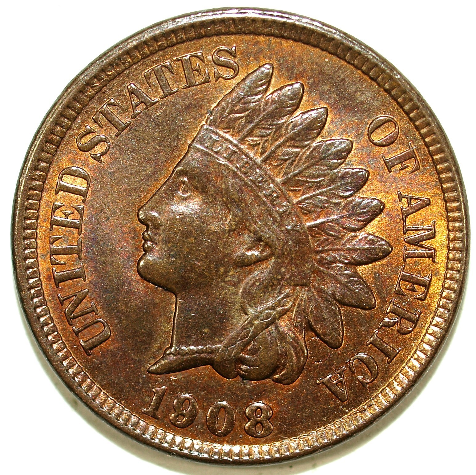 1908 Indian Head UnCirculated Cent ☆☆ Great Set Filler ☆☆ 610