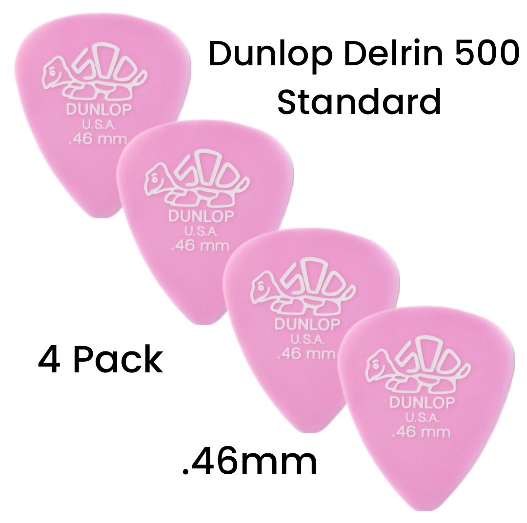 Dunlop Delrin 500 Standard Guitar Picks .46mm Light
