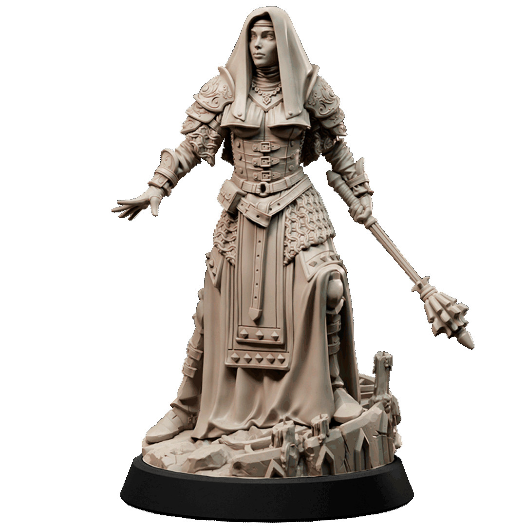 DnD Jeanne Cleric Mini 32mm Scale TTRPG