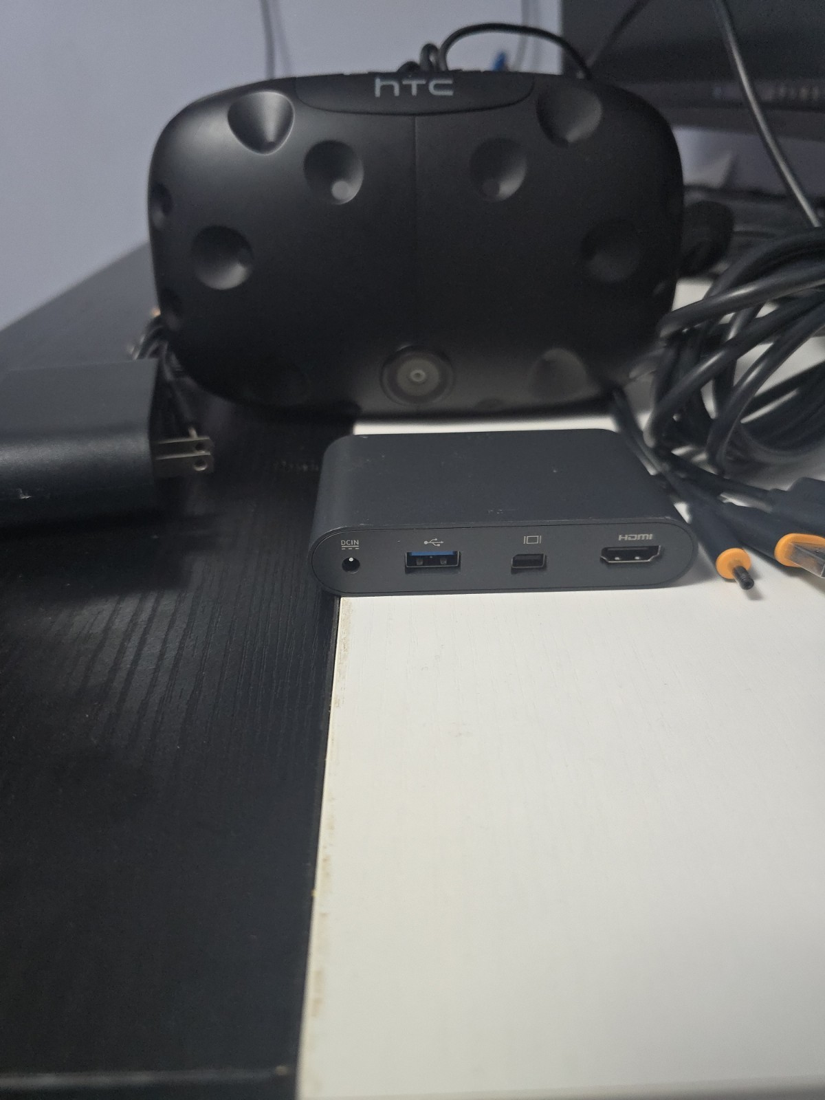 HTC Vive VR Headset Link Box Power Adapter Cable