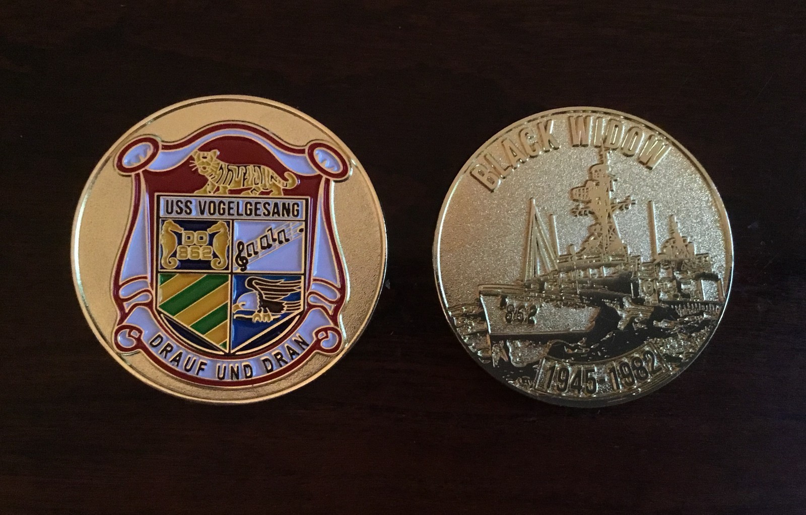 USS VOGELGESANG (DD-862) Challenge Coin - Limited Edition