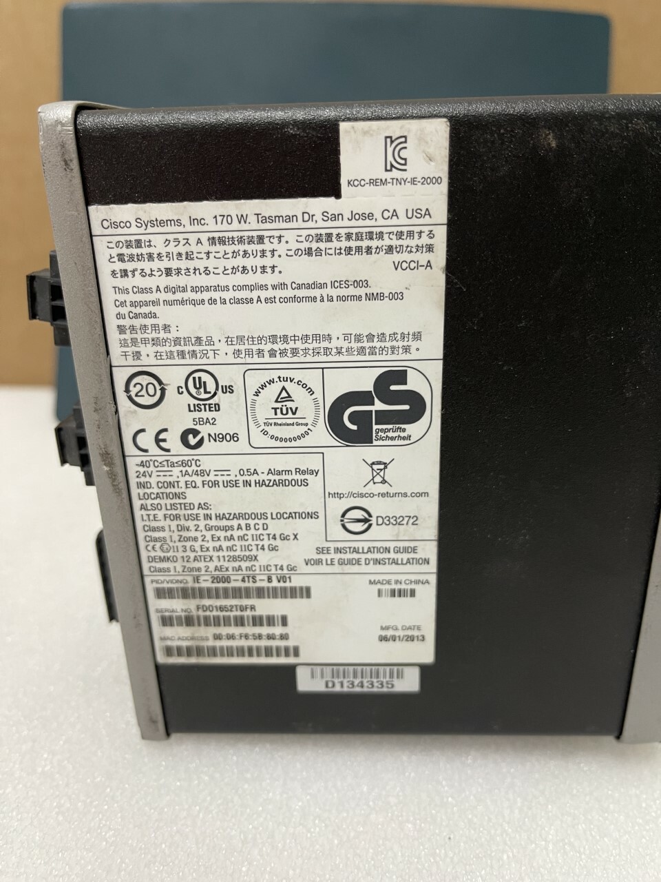 Cisco IE-2000-4TS-B Industrial Network Switch Managed Fast Ethernet