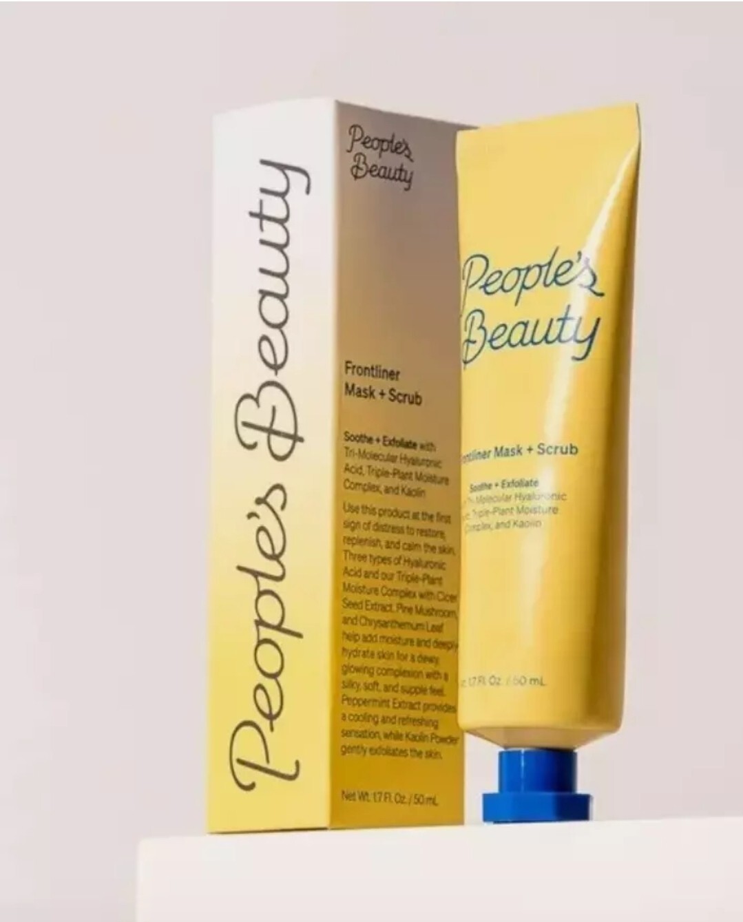 People's Beauty Frontliner Mask + Scrub, 1.7 oz / 50 mL