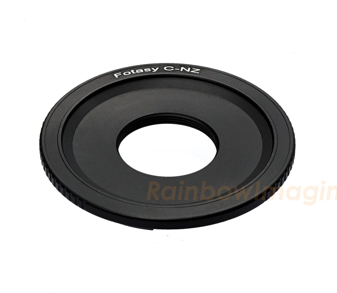 16mm C Mount Cine lens to Nikon Z NZ Z5 Z50 Z6 Z7 II  Mirrorless Camera adapter