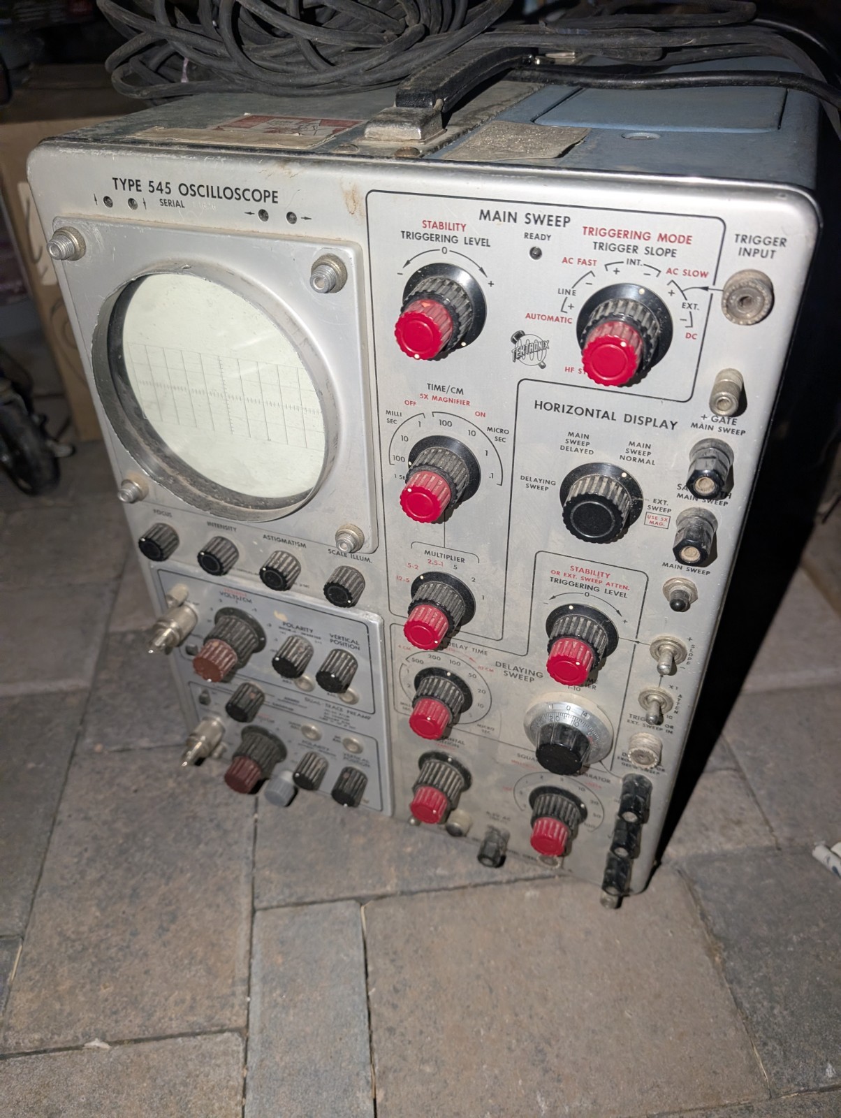 Tektronix Type 545 MPN 545 Analog Oscilloscope 30 MHz 2-Channel