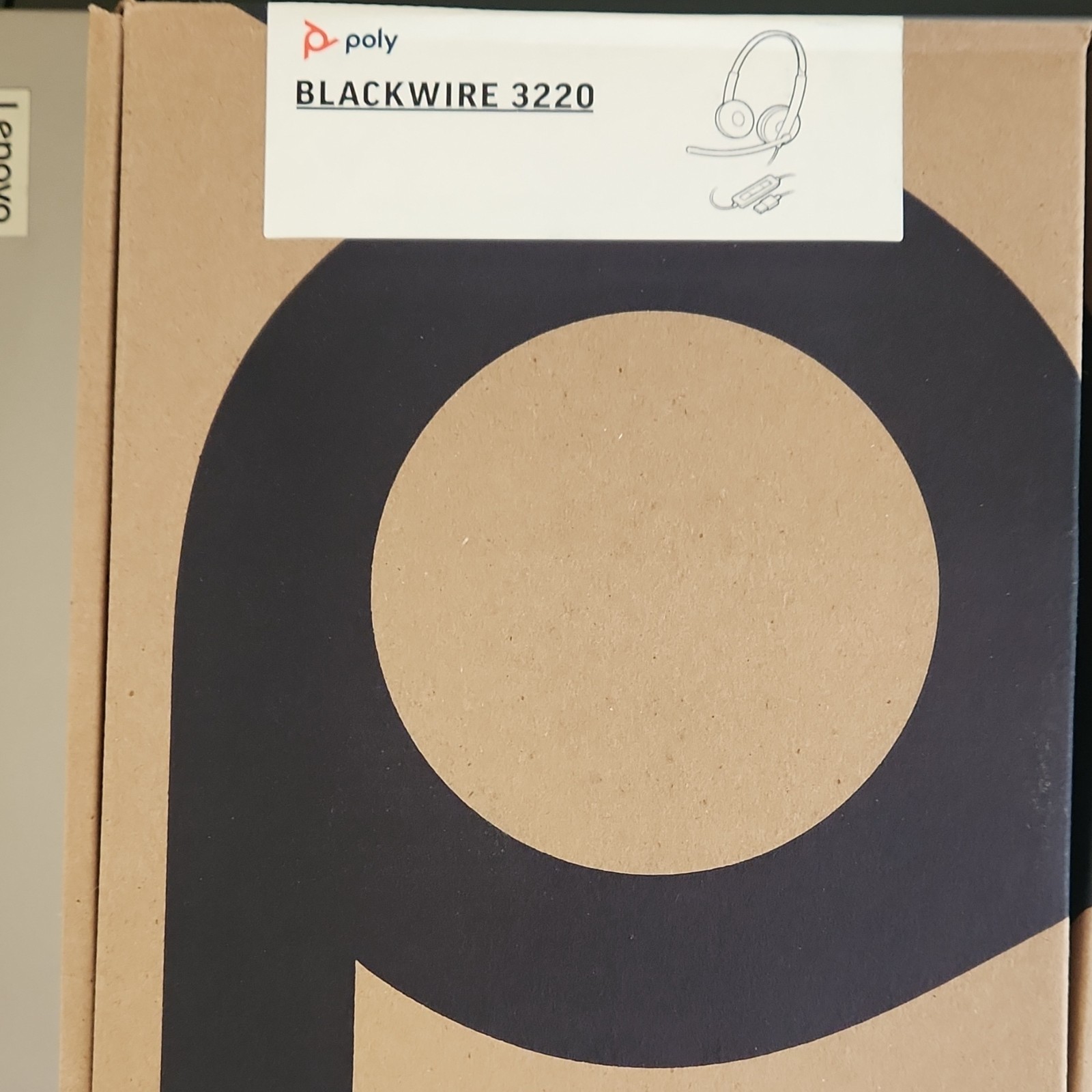 Poly Blackwire 3220 USB-C Wired Stereo Headset Boom Mic Adj. Headband 7ft