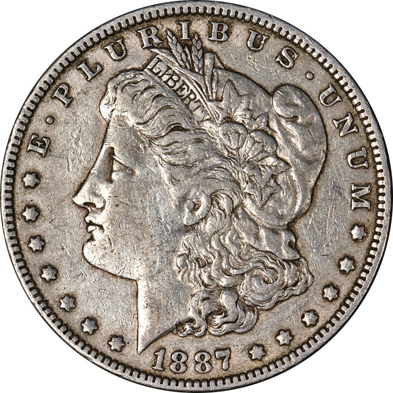 1887-P Morgan Silver Dollar Nicely Circulated - Great Set Builder - STOCK
