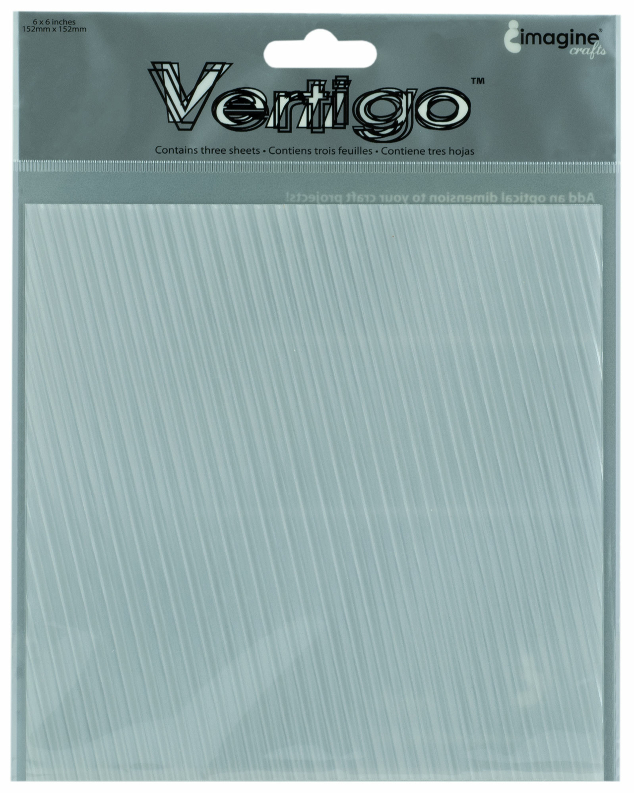 Imagine Crafts Vertigo Sheets For Dazzling Visual Effects Tilted 6"x6" 3pk