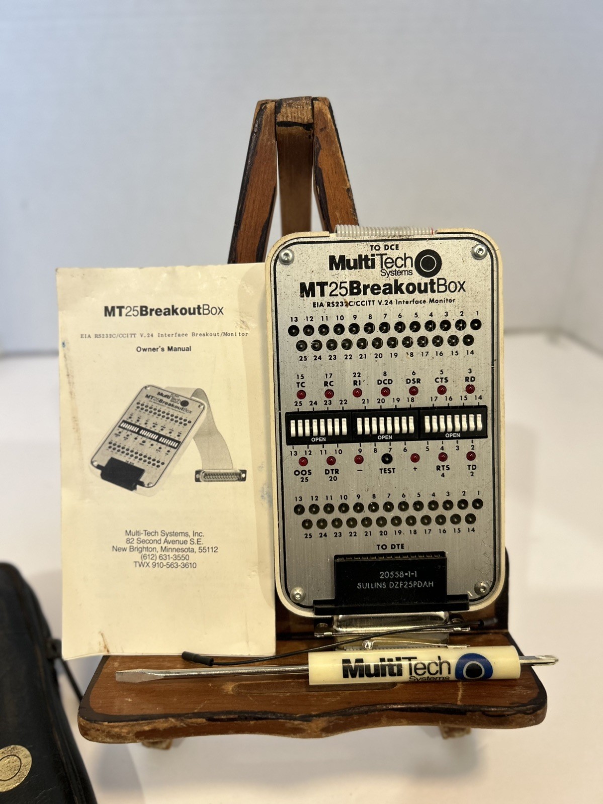 Serial Tester Multi-Tech Systems MODEL MT25 with manual and case. Free Shipping