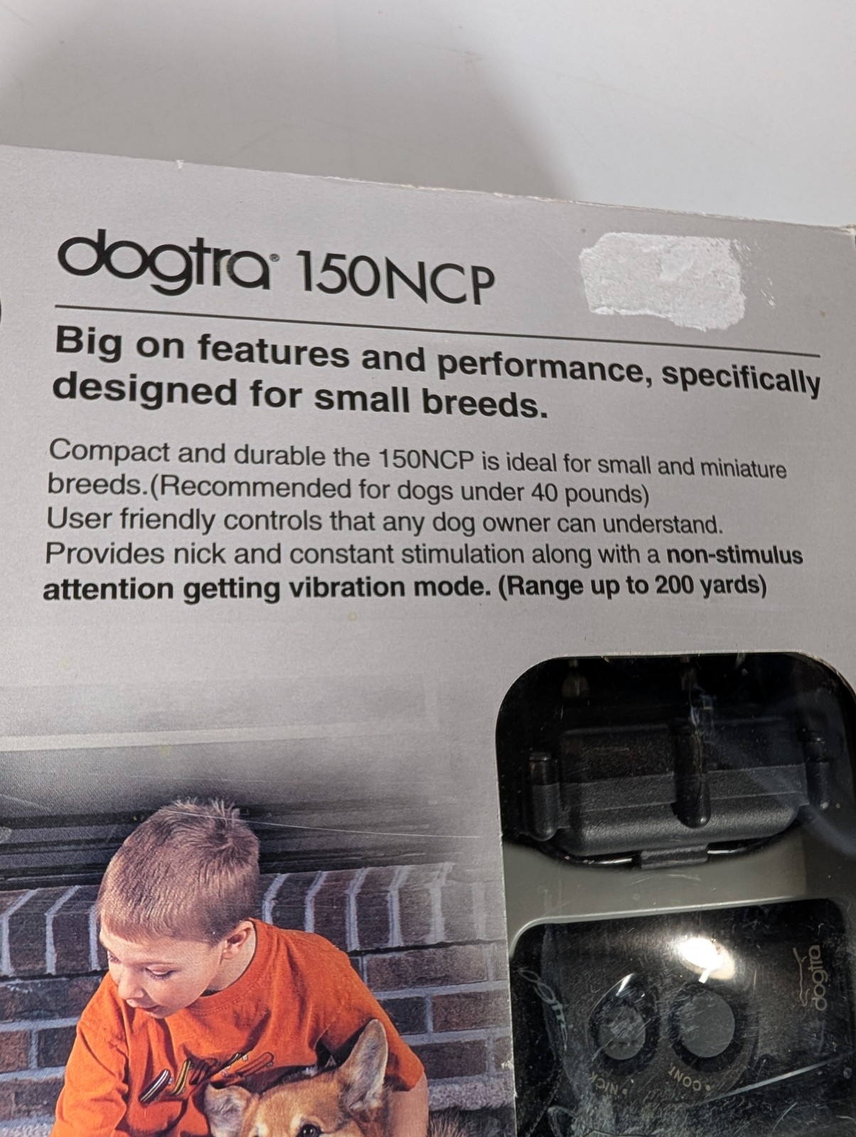 Dogtra 150NCP Compact Remote Dog Training E-Collar System Under 40lbs