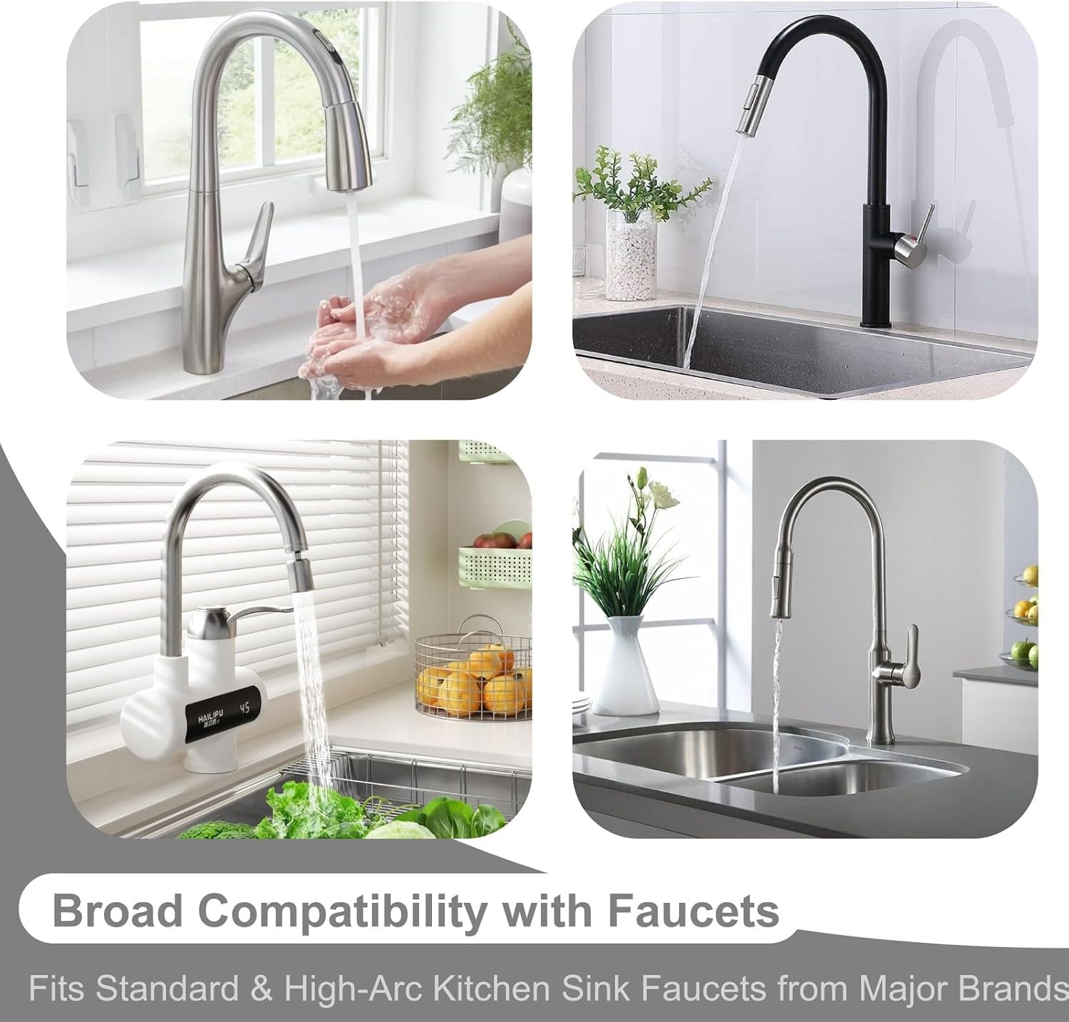 12PCS Kitchen Faucet Adapter Kit for Pull Down Sprayer Universal Sink Hose