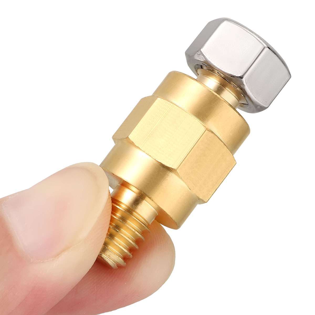 3/8"-16 Brass Side Post Battery Terminal Bolt Standard Extender Stud for GM Post
