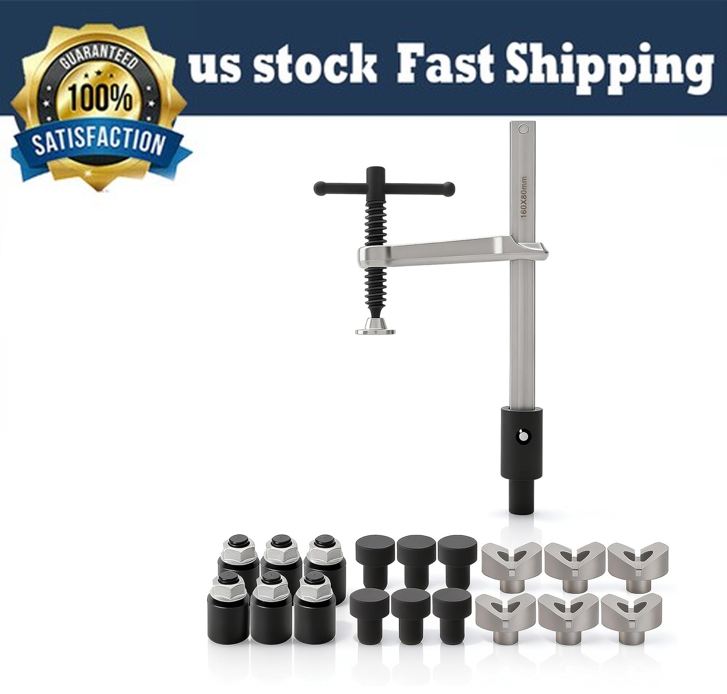 Welding Table Clamps and Fixture Pins, 19Pcs 5/8In V Blocks, round Pins, Stackab