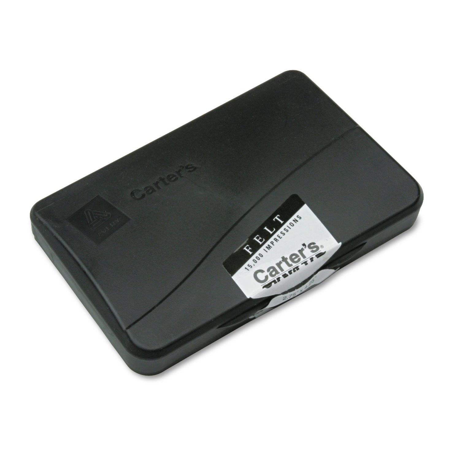 Carter's Felt Stamp Pads, 2-3/4" x 4-1/4", Black, 1/EA 2 3/4 x 4 1/4, Black