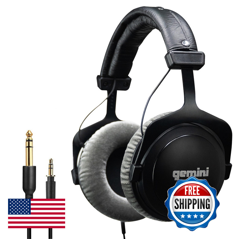 Gemini Sound Gemini Pro Headphones 53Mm Drivers Closed-Back Deep Bass Soft