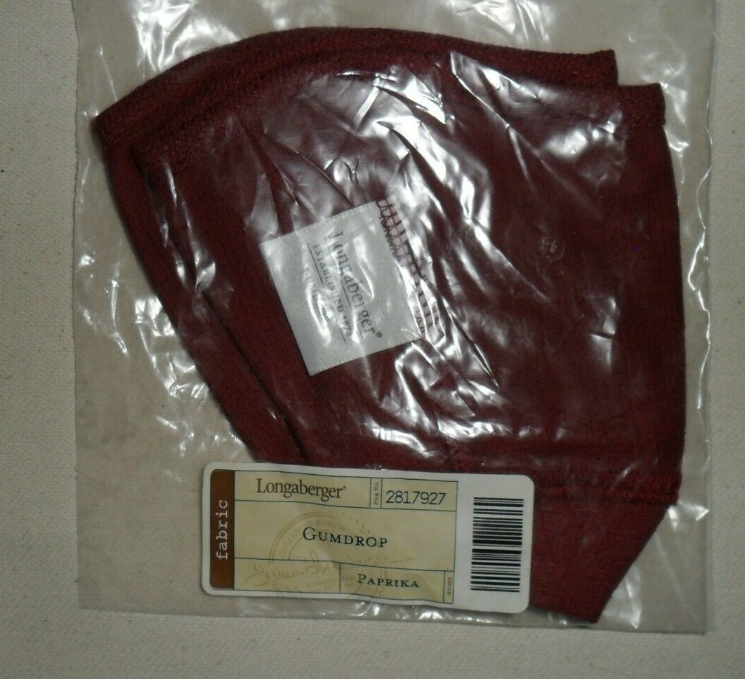 Longaberger Gumdrop Basket Fabric Liner in Paprika #2817927 NEW