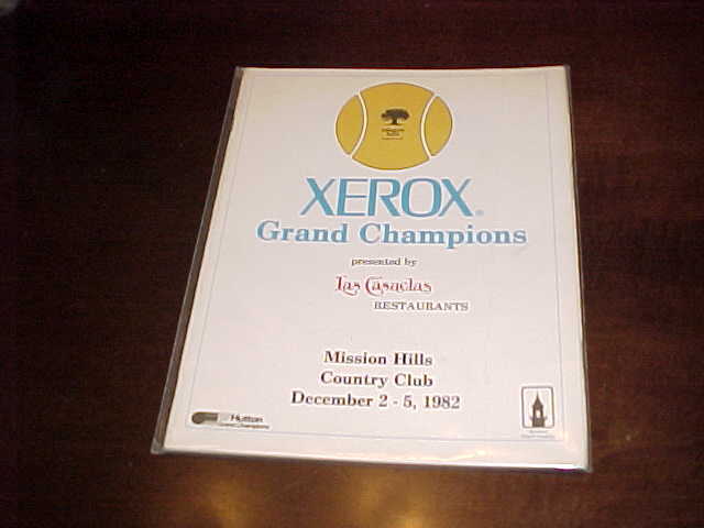 1982 Grand Champions Tennis Program