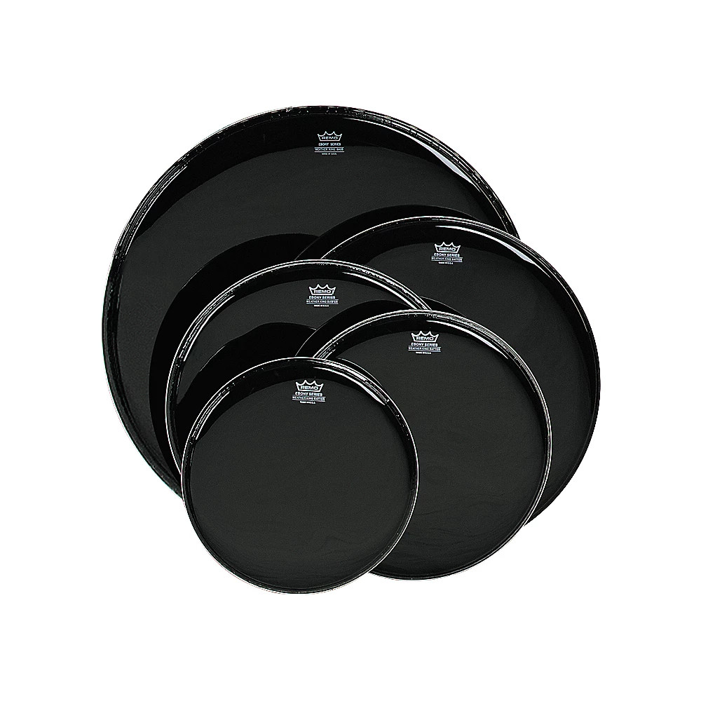 Remo Ebony Black Ambassador Resonant Bass Drumhead 18 in.