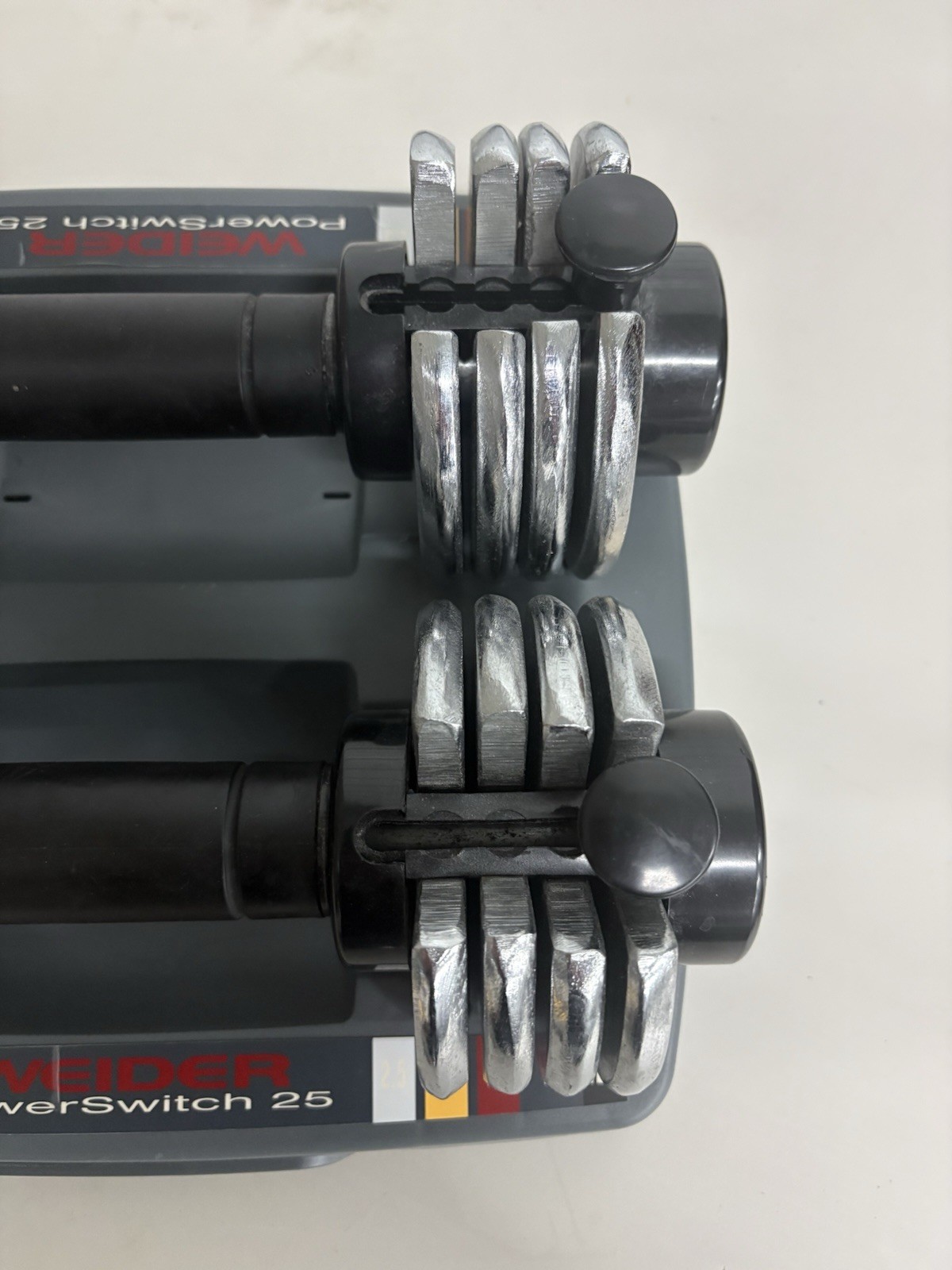 Weider Powerswitch 25 Dumbbell Set (2.5 - 12.5 lb Each) Adjustable Weights