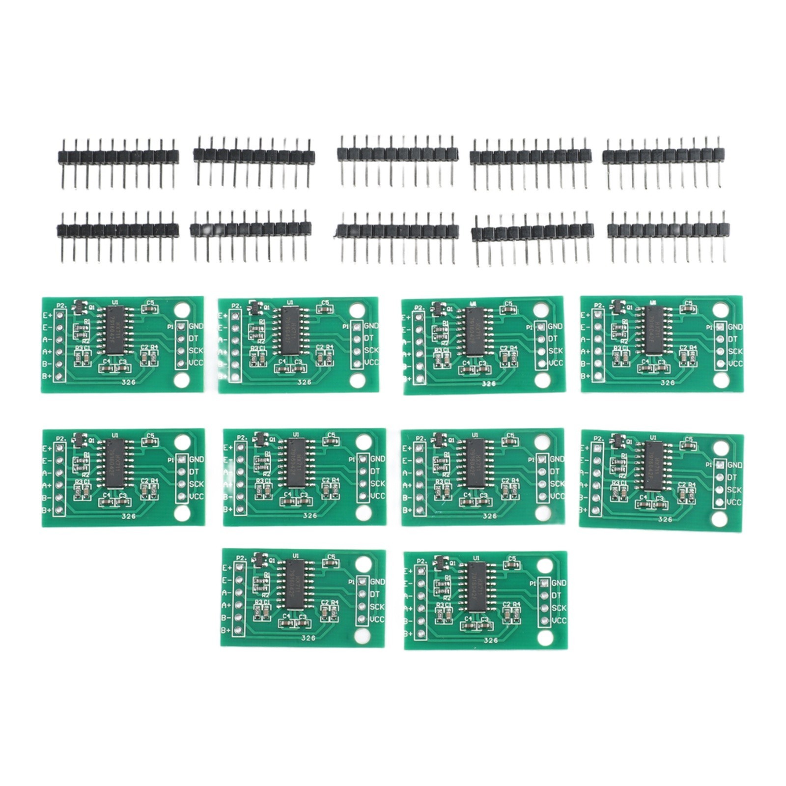 10PCS HX711 24bit for ADC load cell modules dual inputs for Arduino scale