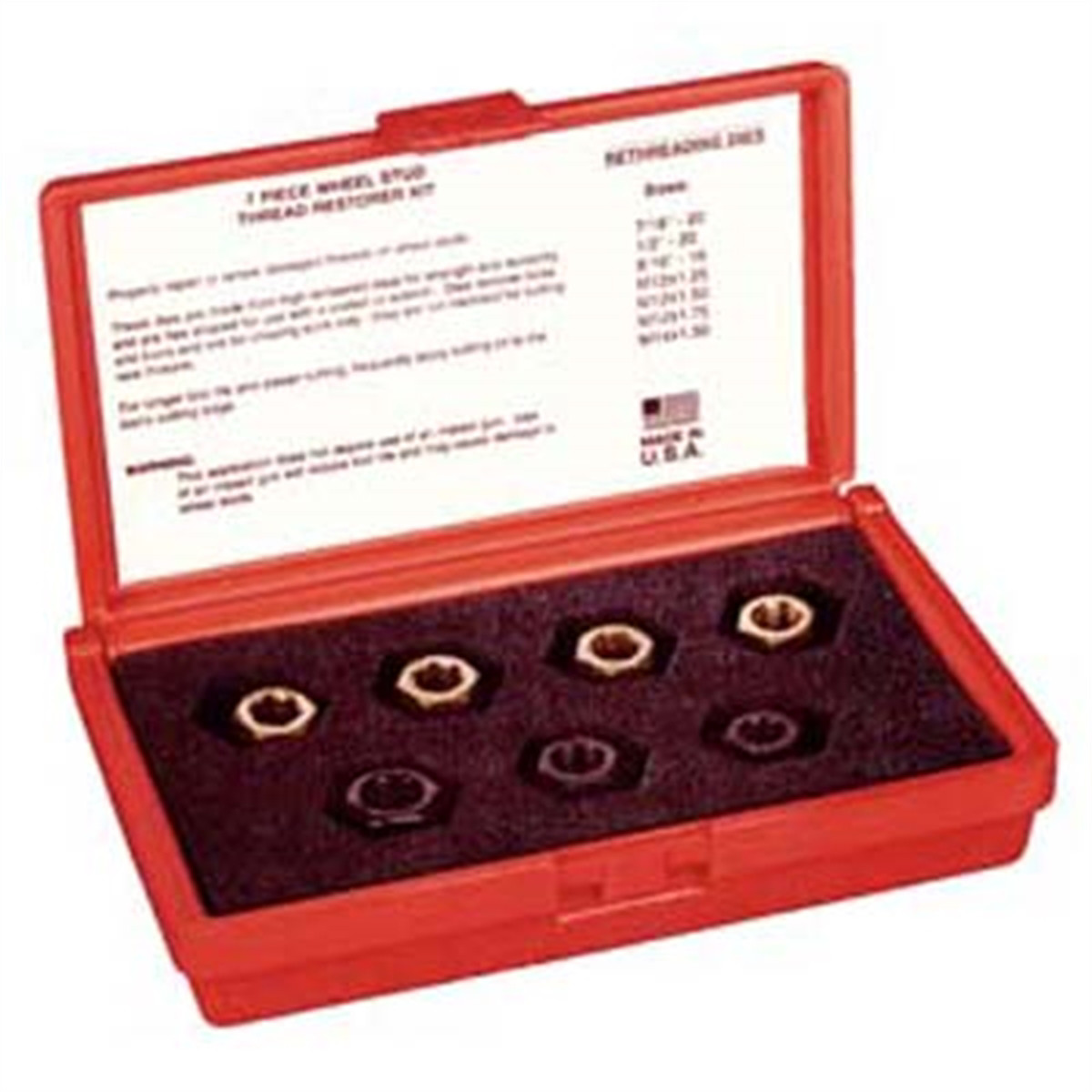 Lang Tools 2583 7pc Wheel Stud Thread Restor