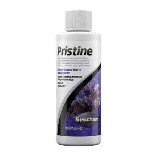 SEACHEM PRISTINE Liquid Sludge Detritus Remover Ammonia Nitrates Reducer