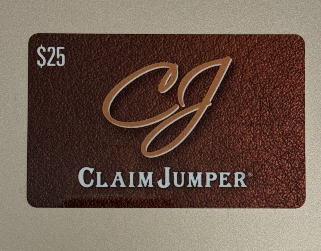 Claim Jumper Gift Card $25