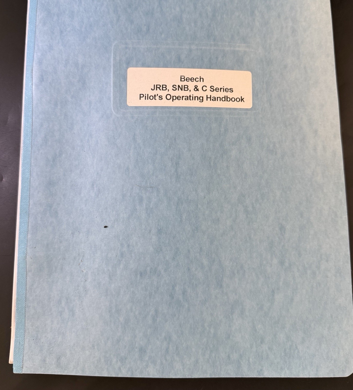 Beech JRB, SNB, & C Series Pilot's Operating Handbook Vh8