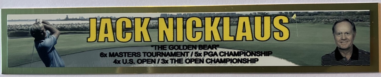 JACK NICKLAUS   FULL COLOR NAME PLATE