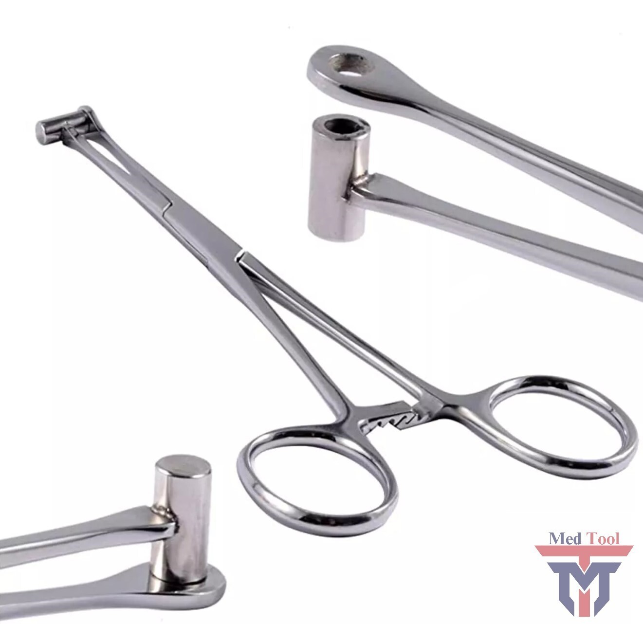 Bucket End Tragus Type Forceps 6" Body Piercing Tool