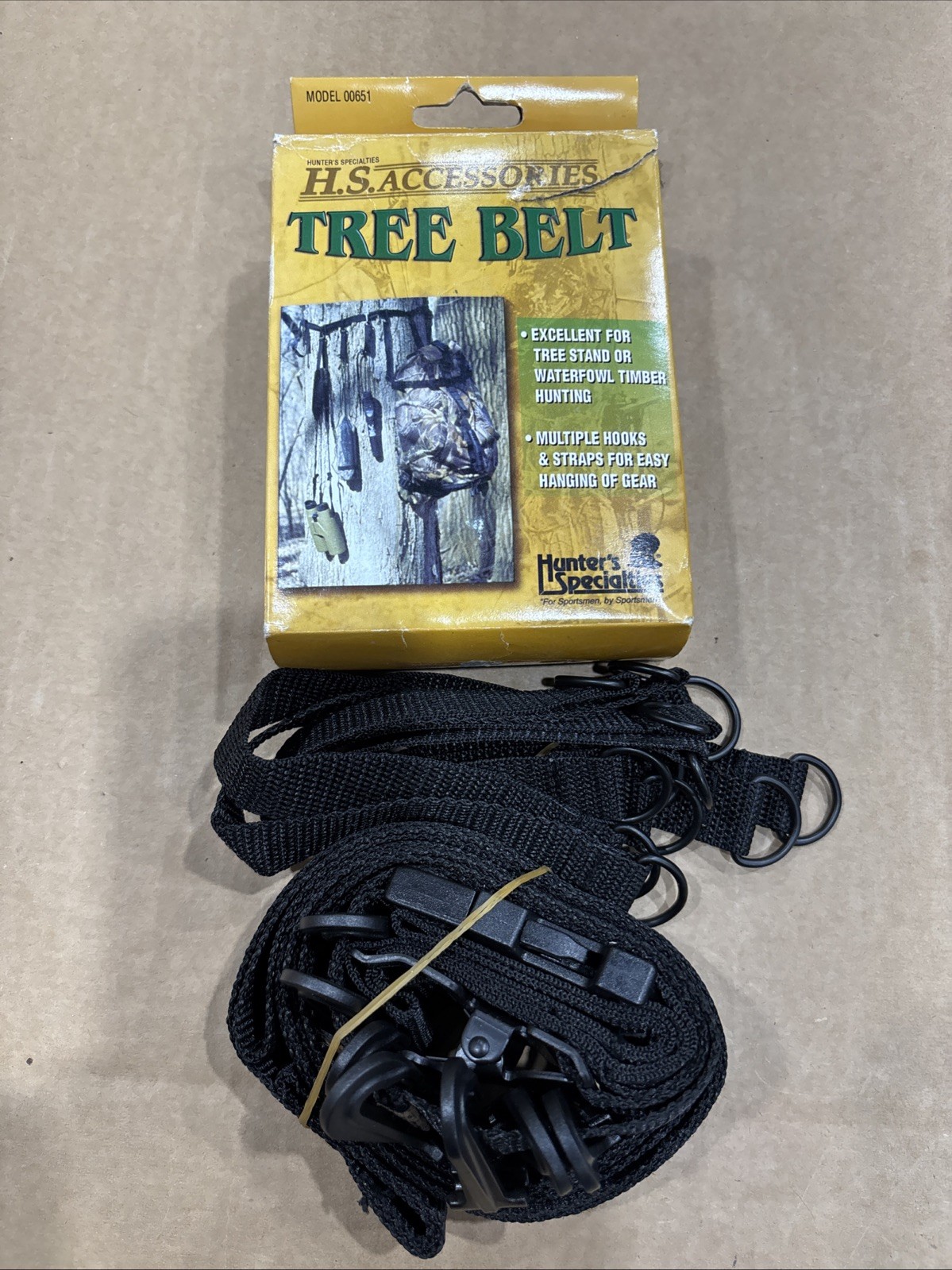 Treestand Strap Gear Hangers with Large Hooks, Lightweight Multi-hook Accessory