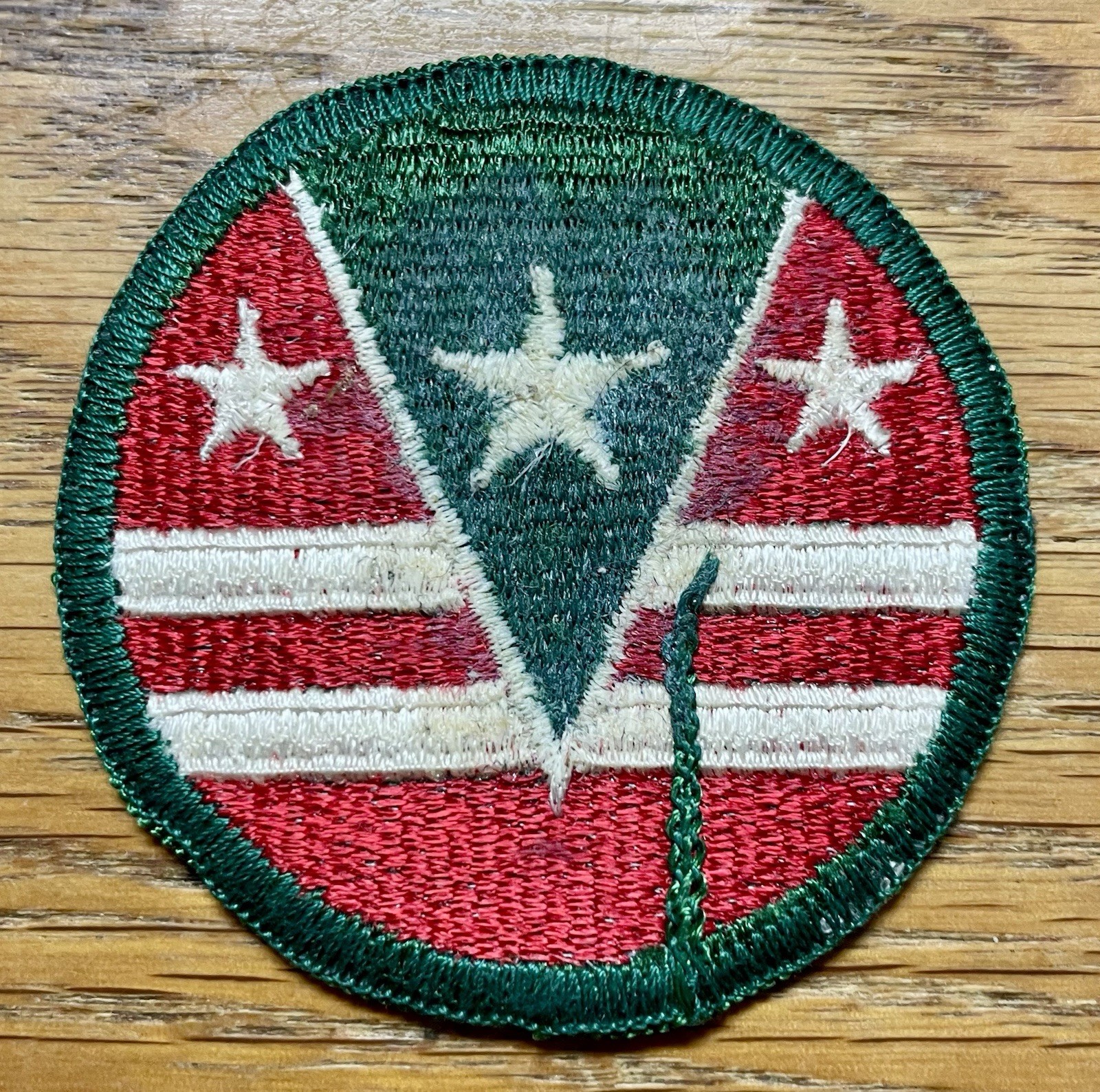 ORIGINAL 1968 to 1996 US 124th ARMY RESERVE COMMAND PATCH MERROWED EDGE