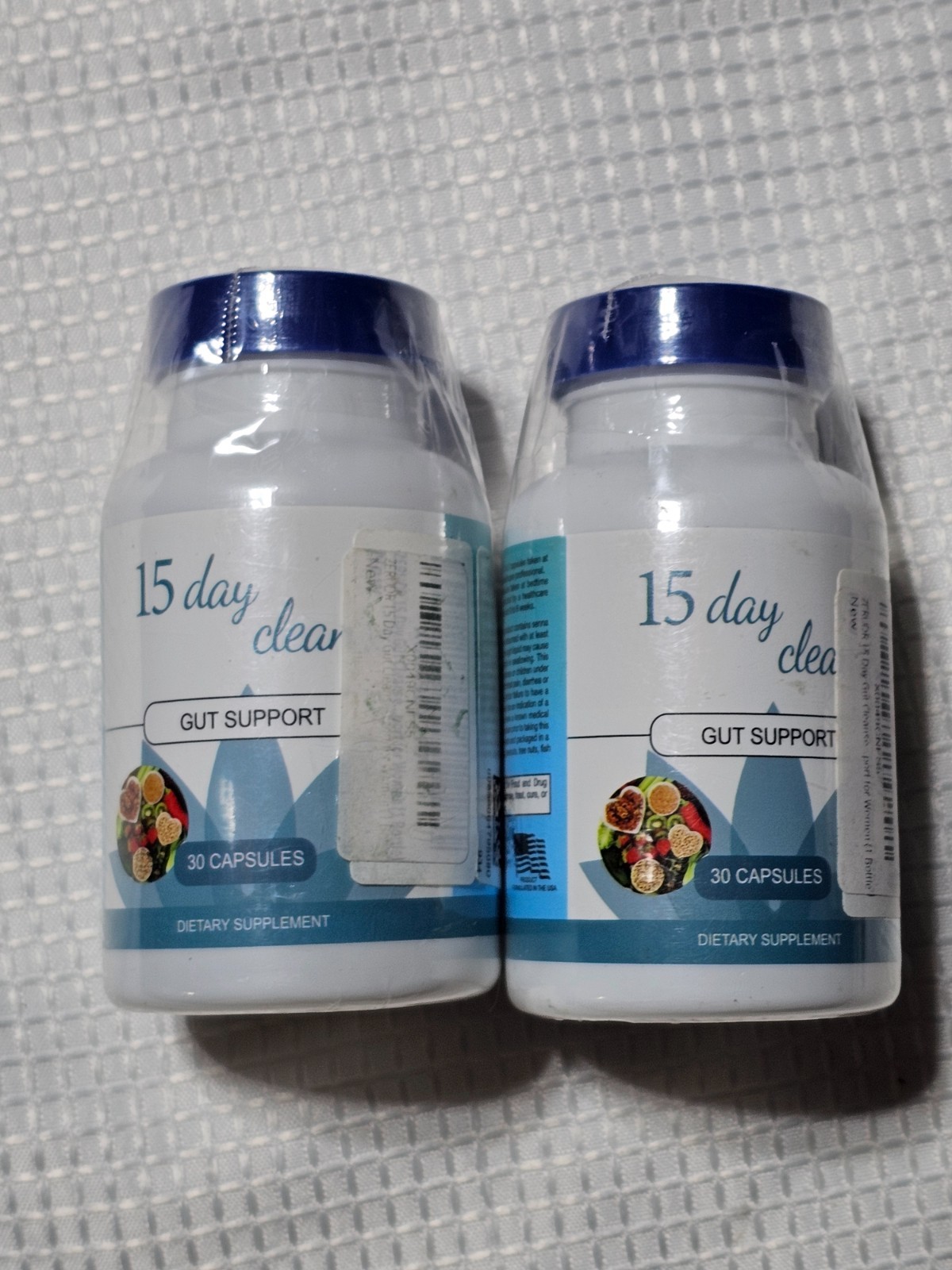 15 Day Clean Gut Support Capsules (2-Pack, 60ct) - EXP 05/2026