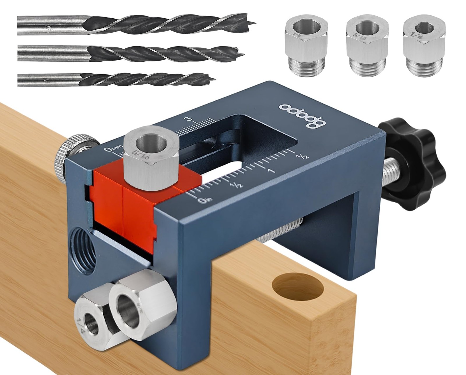 Self-Centering Doweling Jig Kit for Woodworking – Adjustable Width Dowel Jig ...