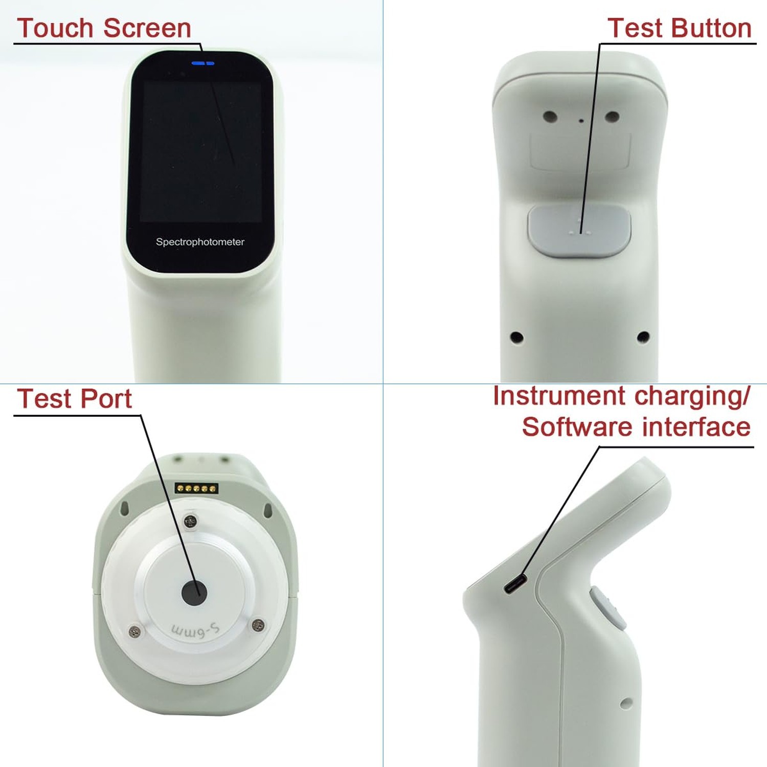 Professional Colorimeter VK10,30+ Parameters,Touch Screen Control, with APP a...
