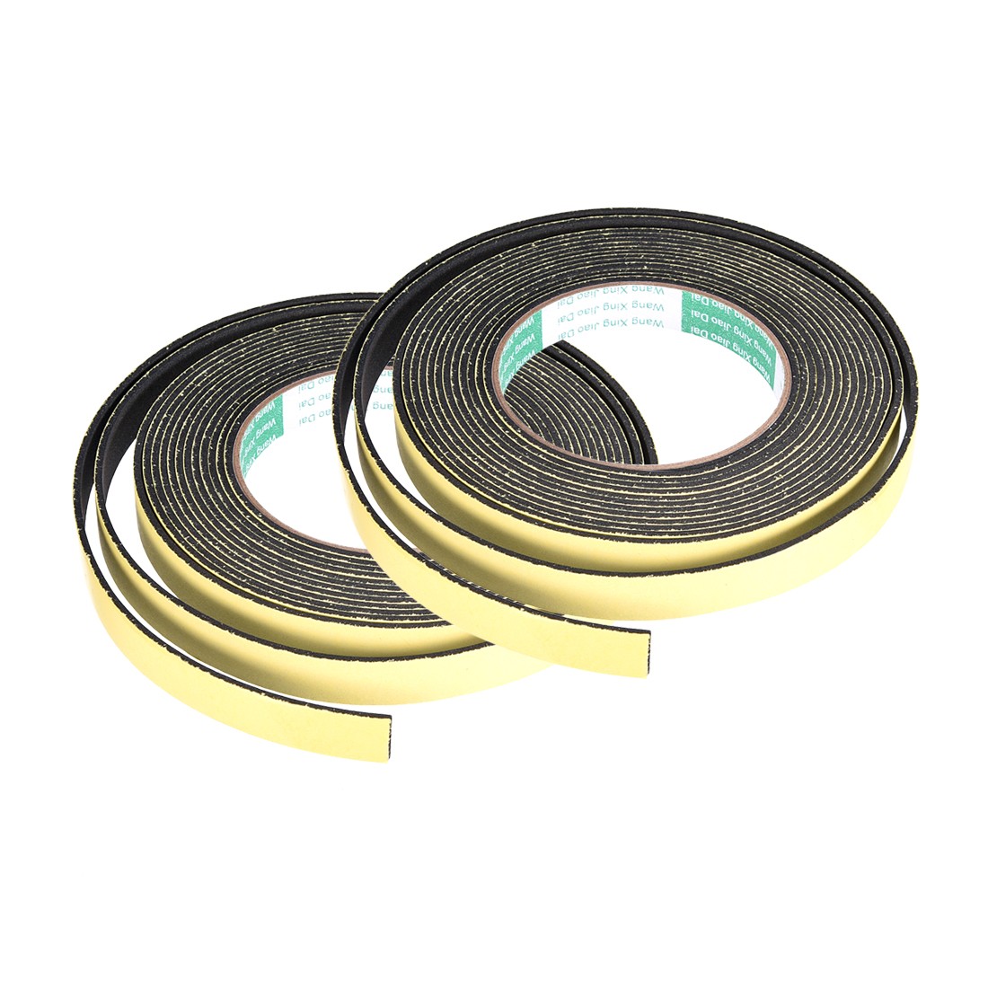Foam Seal Tape, 15mm Wide 2mm Thick 16.4 Feet Long Adhesive Weather Strip 2pcs