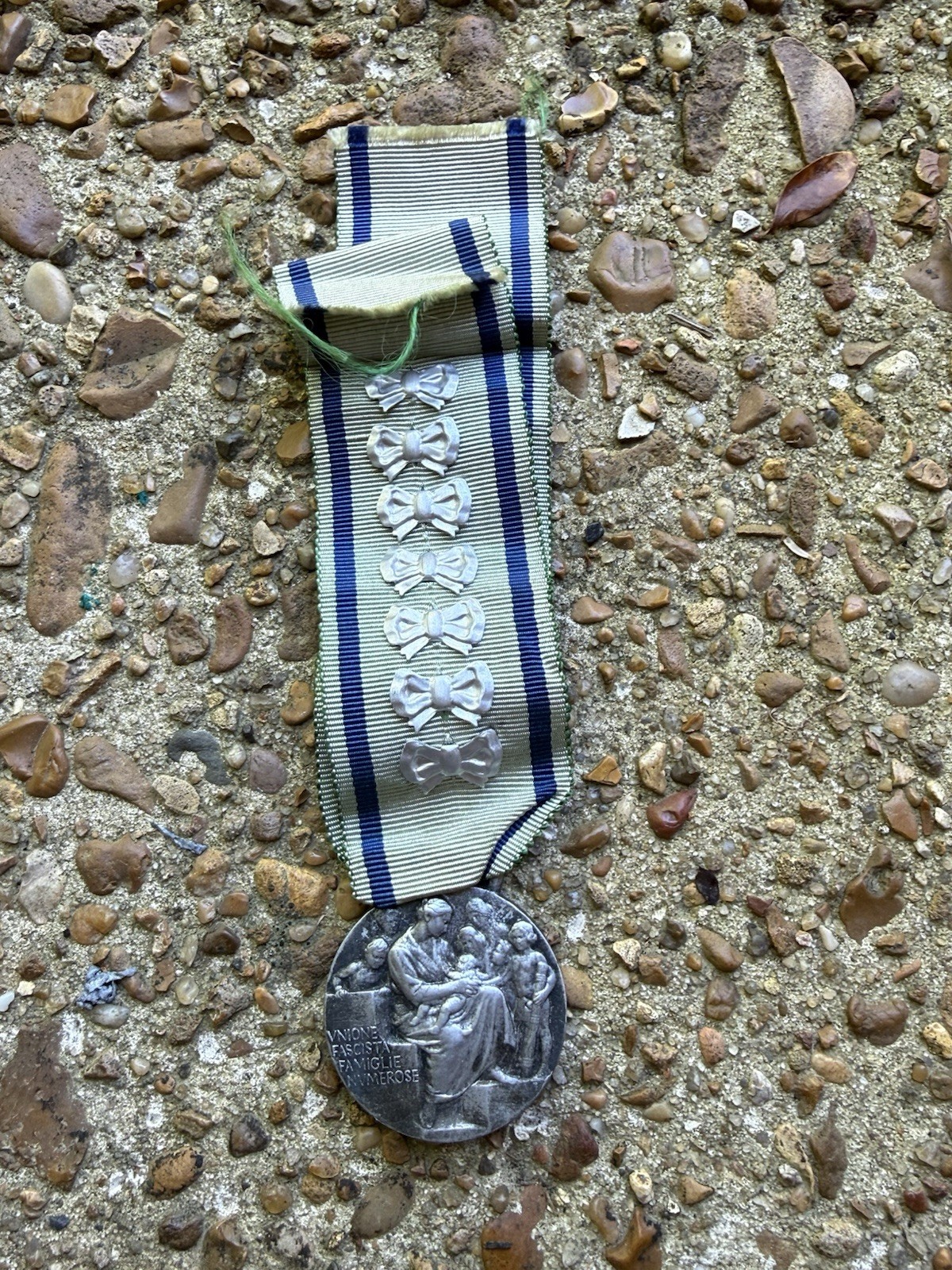 WW2 Italian Union Of Socialist Families Medal W/ Many Devices Mother’s Cross