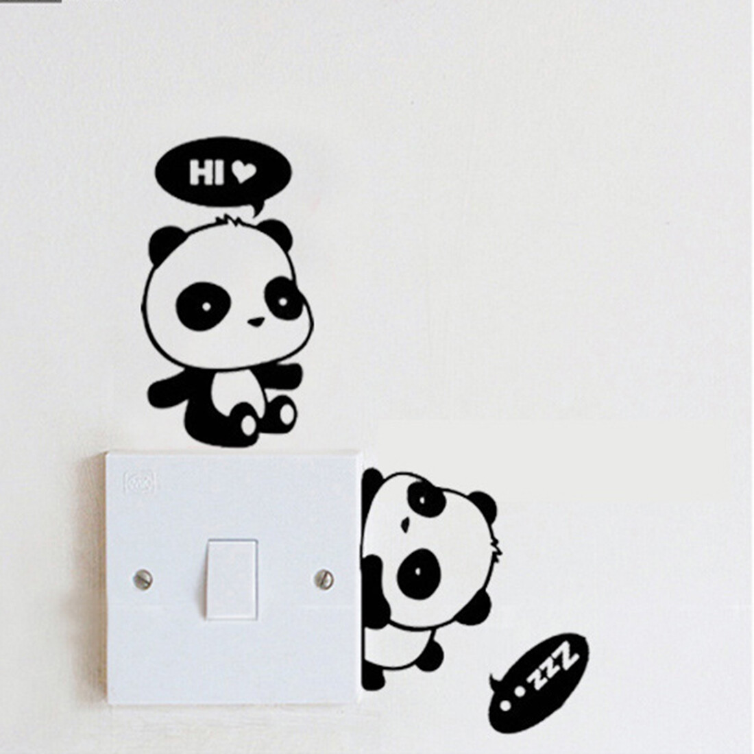 Removable Cute Cat Switch Sticker Black Art Decal Wall Poster Vinyl Home Deco a
