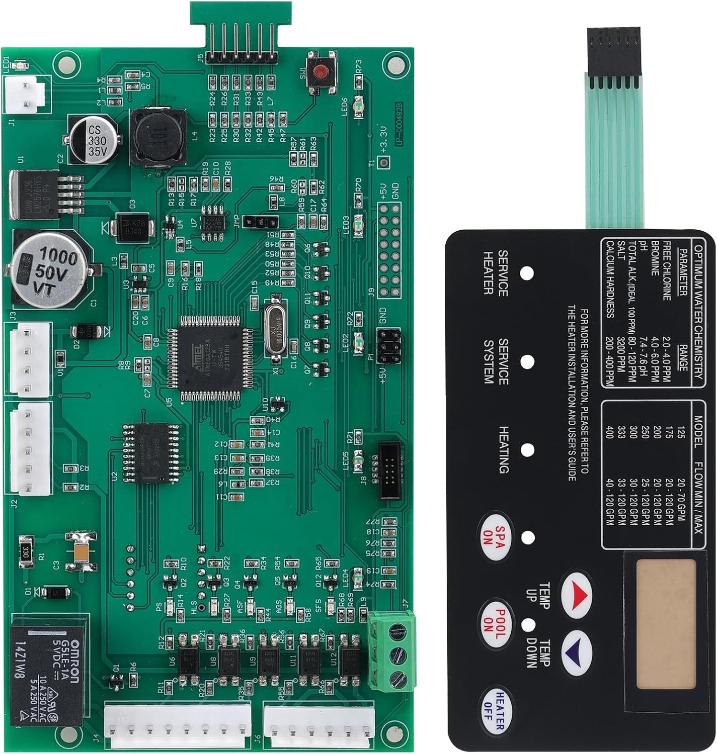 461105 Swimming Pool Heating Control Board NA and LP Series Electrical System