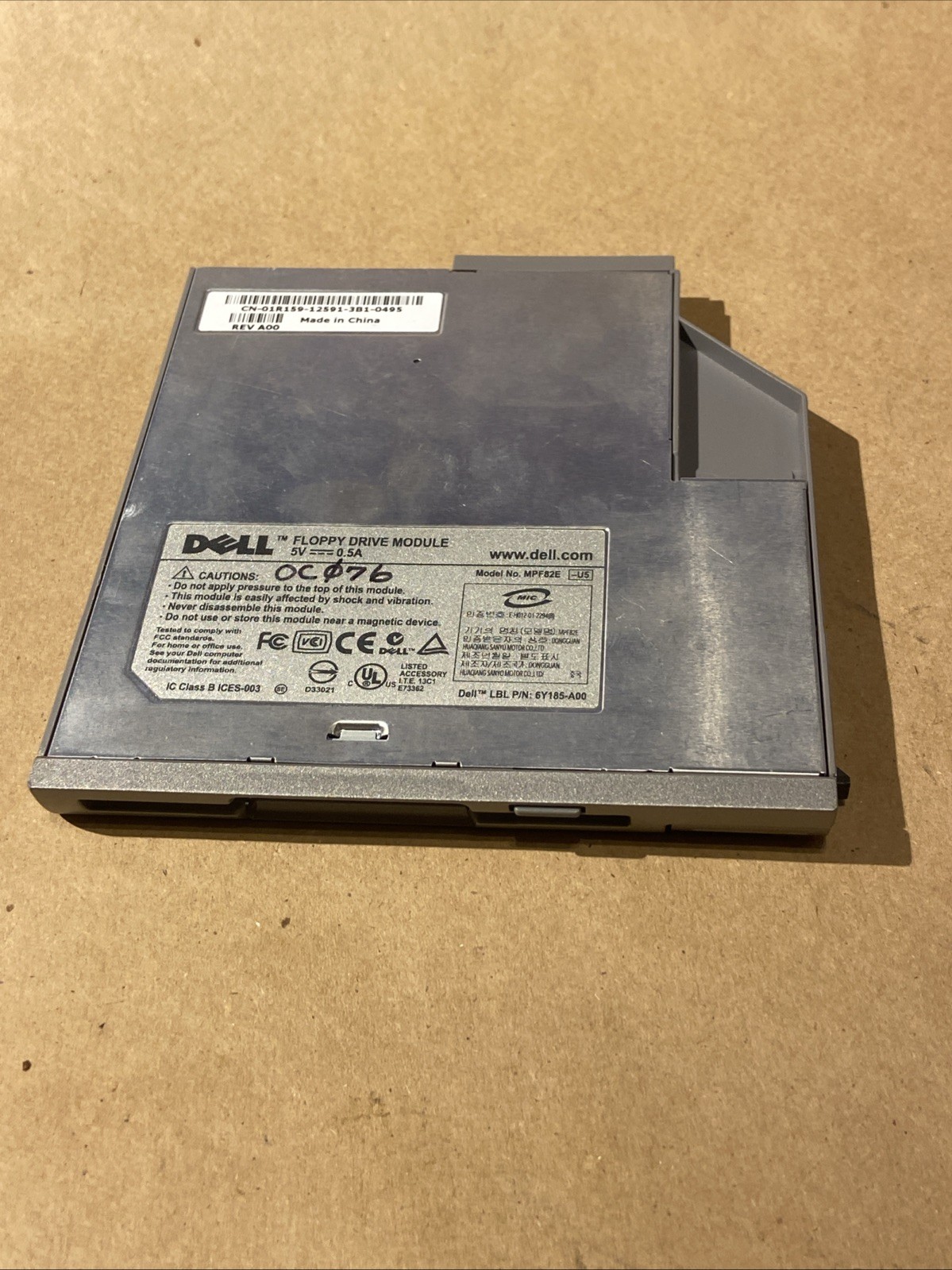 Dell Latitude D-Series Laptop Floppy Disk Drive Module MPF82E-6Y185-A00