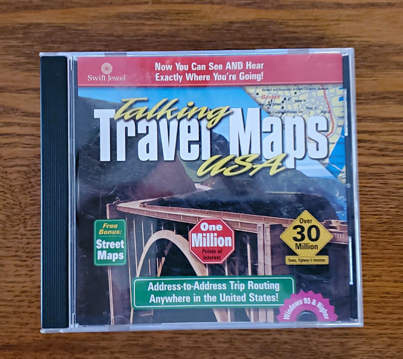 Swift Jewel Talking Travel Maps U.S.A. CD-ROM Windows 95 CDR-624