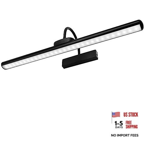 23" Wireless Picture Lights, Rechargeable Battery Art Display Light with Black