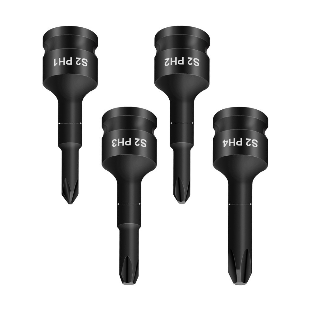 Versatile Socket Adapter Head PH1 PH2 PH3 PH4 3/8 Inch for Hexagon Socket