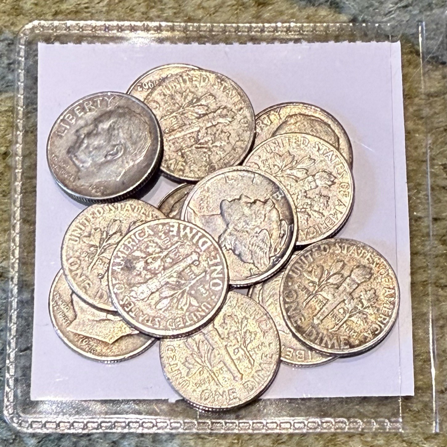 [Lot of 13] 1946-1964 Roosevelt Dime Coin • 1 Oz ASW 90% Silver 15-1001