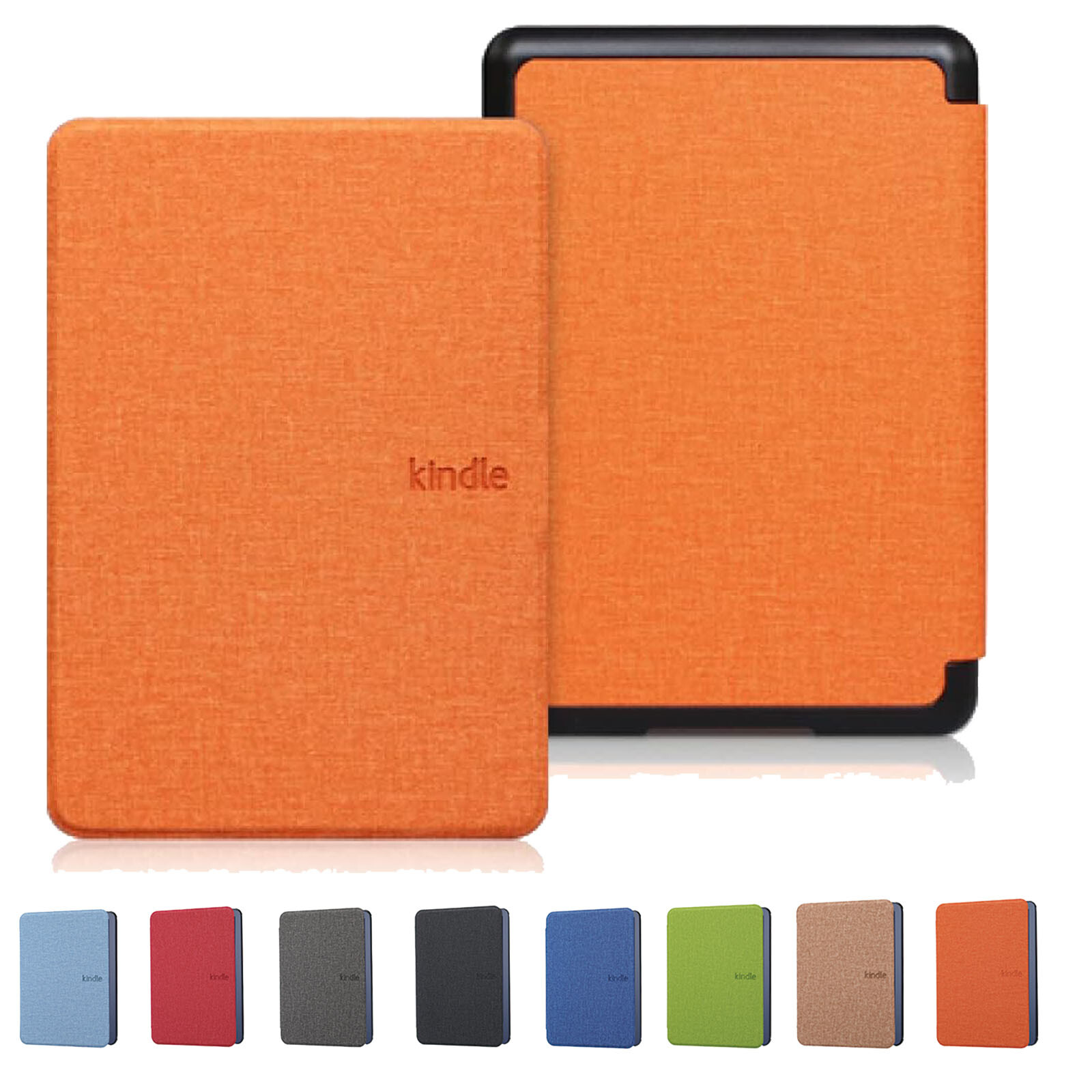 For 7" Kindle Paperwhite 12th 2024 and Kindle Colorsoft Smart PU Leather Cover